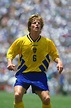 16 July 1994 FIFA World Cup Sweden v Bulgaria Stefan Schwarz of Sweden ...