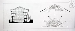 Drawing Solomon R. Guggenheim Museum - Frank Lloyd Wright | Drawing