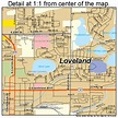 Loveland Colorado Street Map 0846465