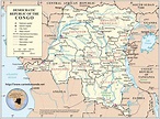 Larger map Democratic Republic of Congo on World Map