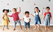 Cute diverse toddlers dancing and having fun | premium image by ...