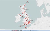 UNITED KINGDOM AIRPORTS MAP | Airport map, United kingdom, Map