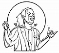 Desenhos de Ronaldinho 6 para Colorir e Imprimir - ColorirOnline.Com
