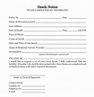 FREE 10+ Death Notice Samples in PDF | PSD | WORD