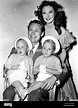 SUSAN HAYWARD, with two year old twin sons Gregory and Timothy Barker ...