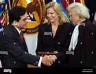 Attorney General Alberto Gonzales shakes hands with Supreme Court ...