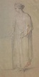 Mary Hoare - Mary Hoare (1753-1820) Figure Study on coloured paper For ...