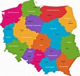 Poland Map of Regions and Provinces - OrangeSmile.com