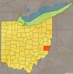 Map of Belmont County, Ohio