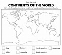 Blank World Maps Continents