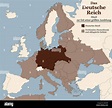 Tercer Reich en su mayor medida en 1942. Mapa de la Alemania Nazi en ...