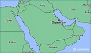 Dammam Saudi Arabia Map | Cities And Towns Map