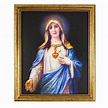 Zabateri Immaculate Heart of Mary Gold Framed Print | The Catholic Company®