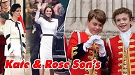 Kate Middleton and Rose Hanbury's sons get really close during King ...