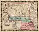 Antique Prints Blog: Splitting Dakota Territory