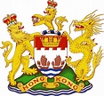 Coat of Arms for Hong Kong, with an English lion and Chinese dragon ...