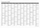 Calendario 2024 para imprimir - iCalendario.net