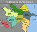 Landkarte Aserbaidschan (Karte Regionen) : Weltkarte.com - Karten und ...