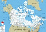 Canada Map (Road) - Worldometer