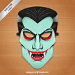 Vampiro máscara Vetor grátis | Mascaras halloween, Arte de halloween ...