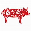 Traditional Chinese Zodiac Pig PNG & SVG Design For T-Shirts