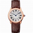 W6701007 - Reloj Ronde Solo de Cartier - 29 mm, oro rosa, acero, piel ...