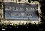 Grave of VIRGINIA RAPPE in The Hollywood Cemetery, Los Angeles. Dying ...