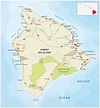 Mapa De Estradas Da Ilha Grande, Havaí Ilustração Stock - Ilustração de curso, américa: 68672019