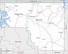 Condado de Carroll mapa livre, mapa em branco livre, mapa livre do ...