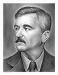 William Faulkner Drawing by Greg Joens - Pixels Merch