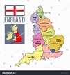 Vector Highly Detailed Political Map England Stock Vector (Royalty Free) 621796622 | Shutterstock