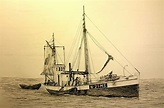 1920-30's typical norwegian fishing vessel. Name "Vesterheimen" fishing ...