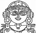 Dibujo para colorear Maya y los tres : Maya 6