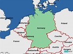 StepMap - Borders Germany - Landkarte für Central Europa