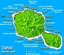 Islands Of Tahiti Map | Cities And Towns Map