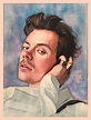Harry Styles watercolor painting | Ideias criativas de pintura, Desenho ...