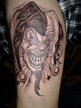 Joker Clown Face Tattoo | Joker tattoo design, Clown tattoo, Clown face ...