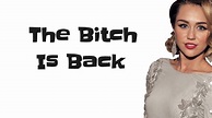 Miley Cyrus - The Bitch Is Back (Lyrics + Audio) - YouTube