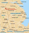 Lincoln Maps and Orientation: Lincolnshire, England