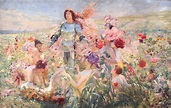 le chevalier aux fleurs | Romantic art, Knight of flowers, Artist art