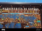 Map, Margherita Di Savoia, Southern Italy Stock Photo - Alamy