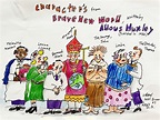 Drawings of the characters in Aldous Huxley’s Brave New World : r ...