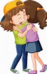 Friends Hugging Vector Art, Icons, and Graphics for Free Download