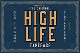Download High Life – Font OTF, TTF