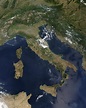 Italy satellite map - Map of Italy satellite (Southern Europe - Europe)