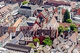 Freiburg im Breisgau aus der Vogelperspektive: Gebäude der ...
