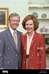 El presidente estadounidense Jimmy Carter con su esposa Rosalynn Carter ...