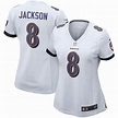 Lamar Jackson Baltimore Ravens Nike Women's Game Jersey - White ...