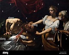 Rom. Italien. Judith Enthauptung Holofernes (1597-1600) von Caravaggio ...
