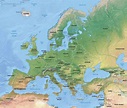 Shaded Relief Map Of Europe Europe Map Relief Map Political Map ...